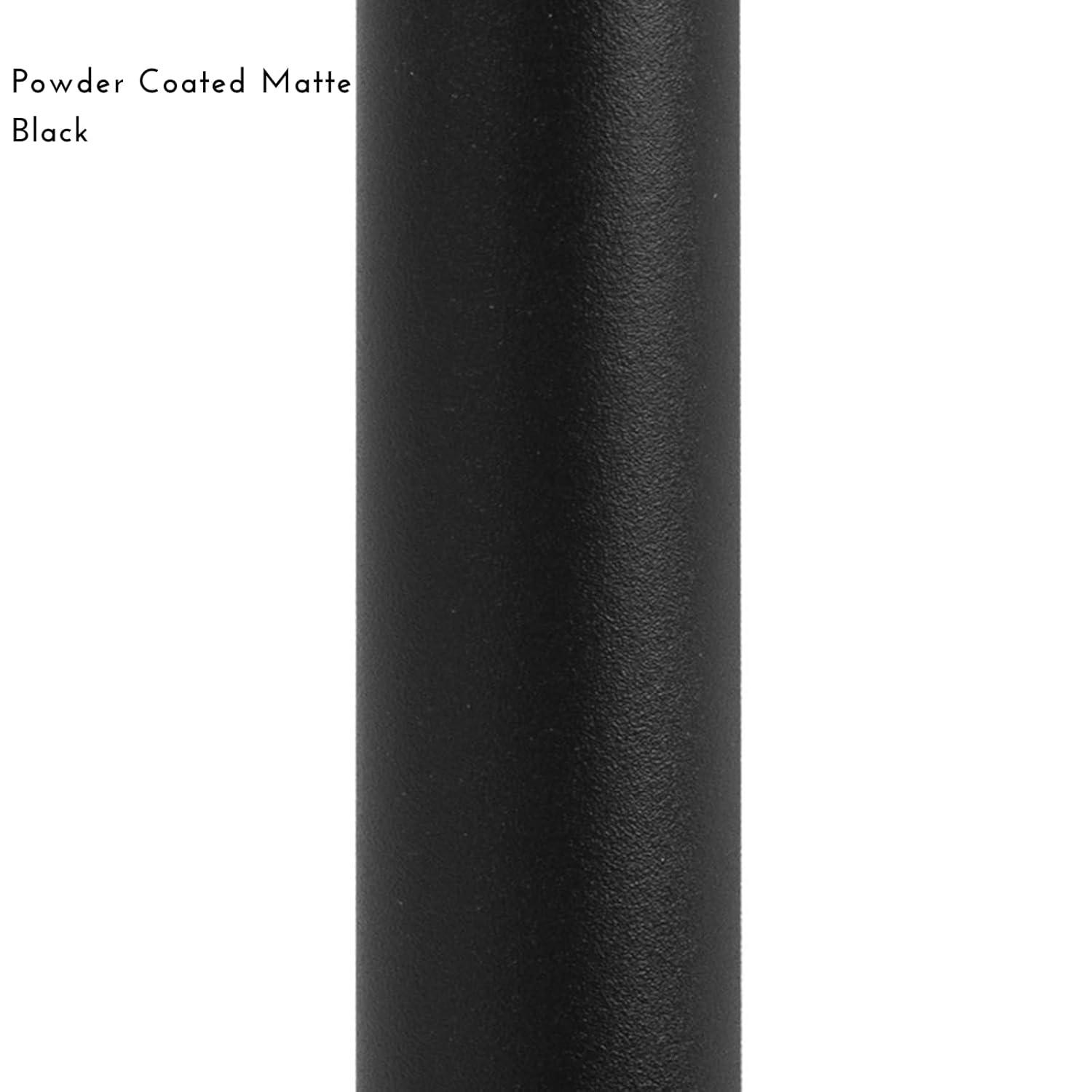 36"x 3/4 Aluminum Deck Balusters - Indoor Outdoor Metal Deck Railing Sprindles - Hollow Round Stair Spindles for Deck Porch - Matte Black Coated 25 Pack