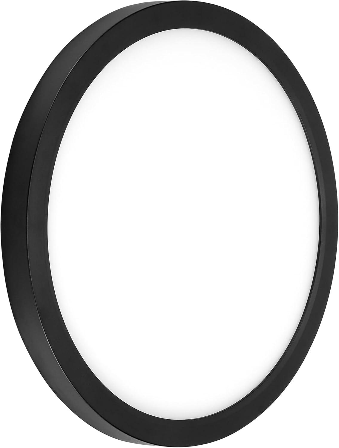 Maxxima 12 in. LED Flush Mount Ceiling Light, 5 CCT Round Panel Light