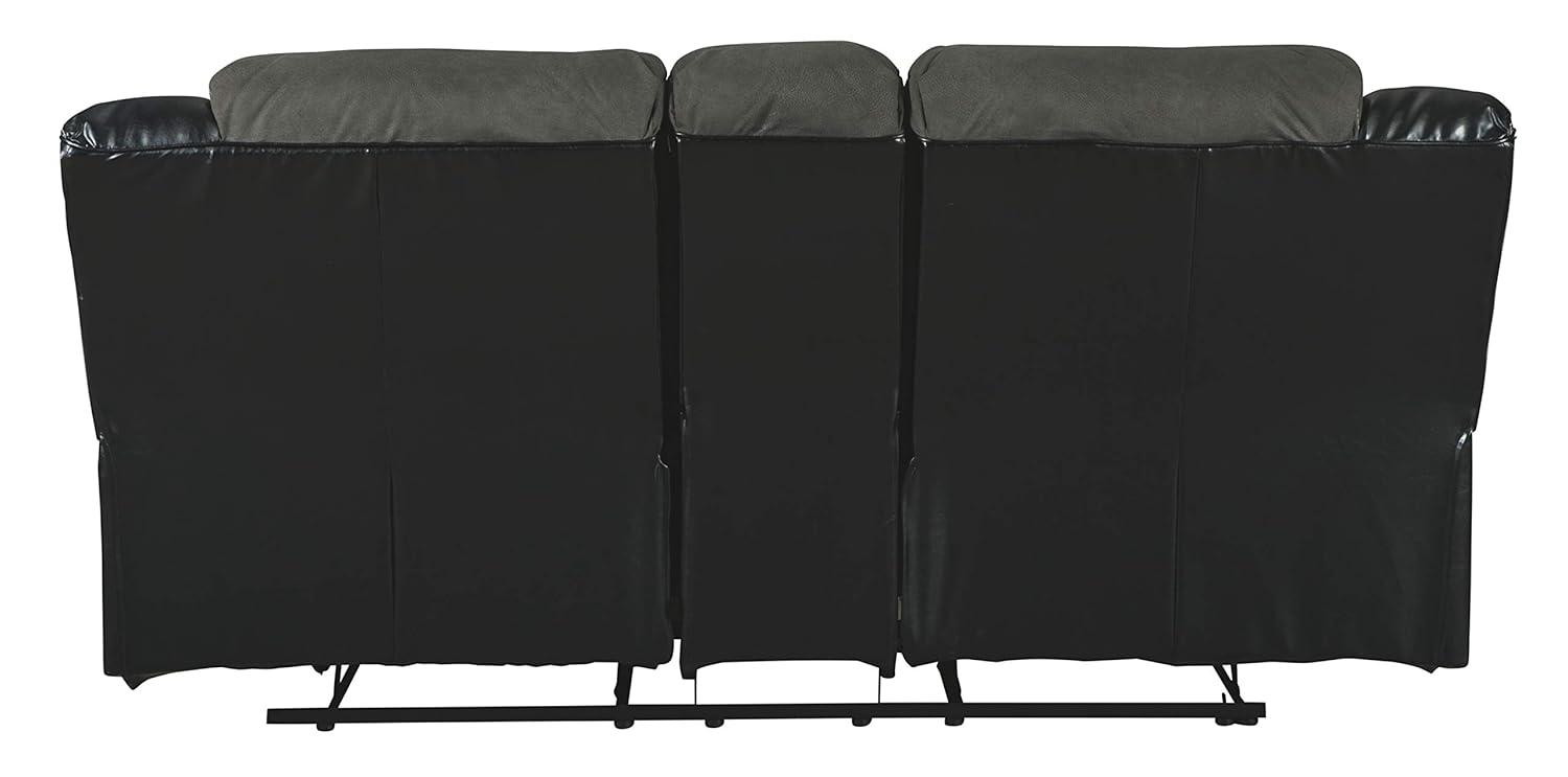 Signature Design by Ashley Earhart Reclining Loveseat with Console in Slate