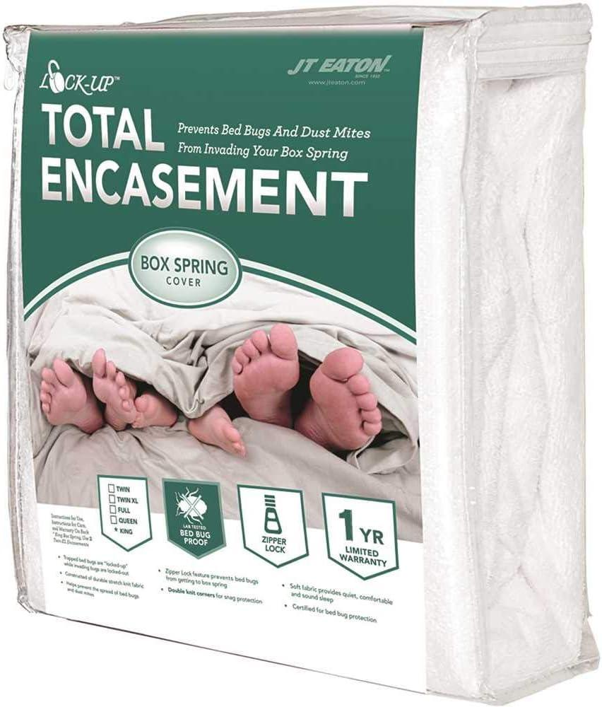 JT Eaton Lock-up Full Bed Bug Box Spring Encasement - For Full Size Beds