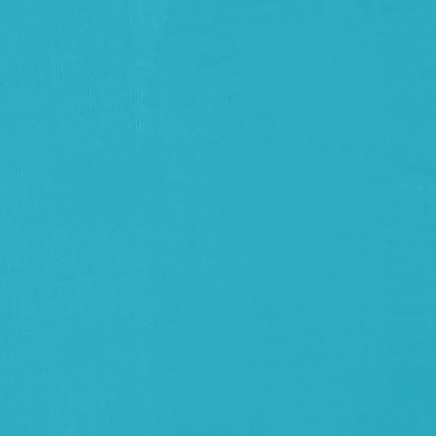 Pairs to Go Victoria Voile Modern Sheer Rod Pocket Window Curtains for Living Room (2 Panels), 59 in x 84 in, Turquoise