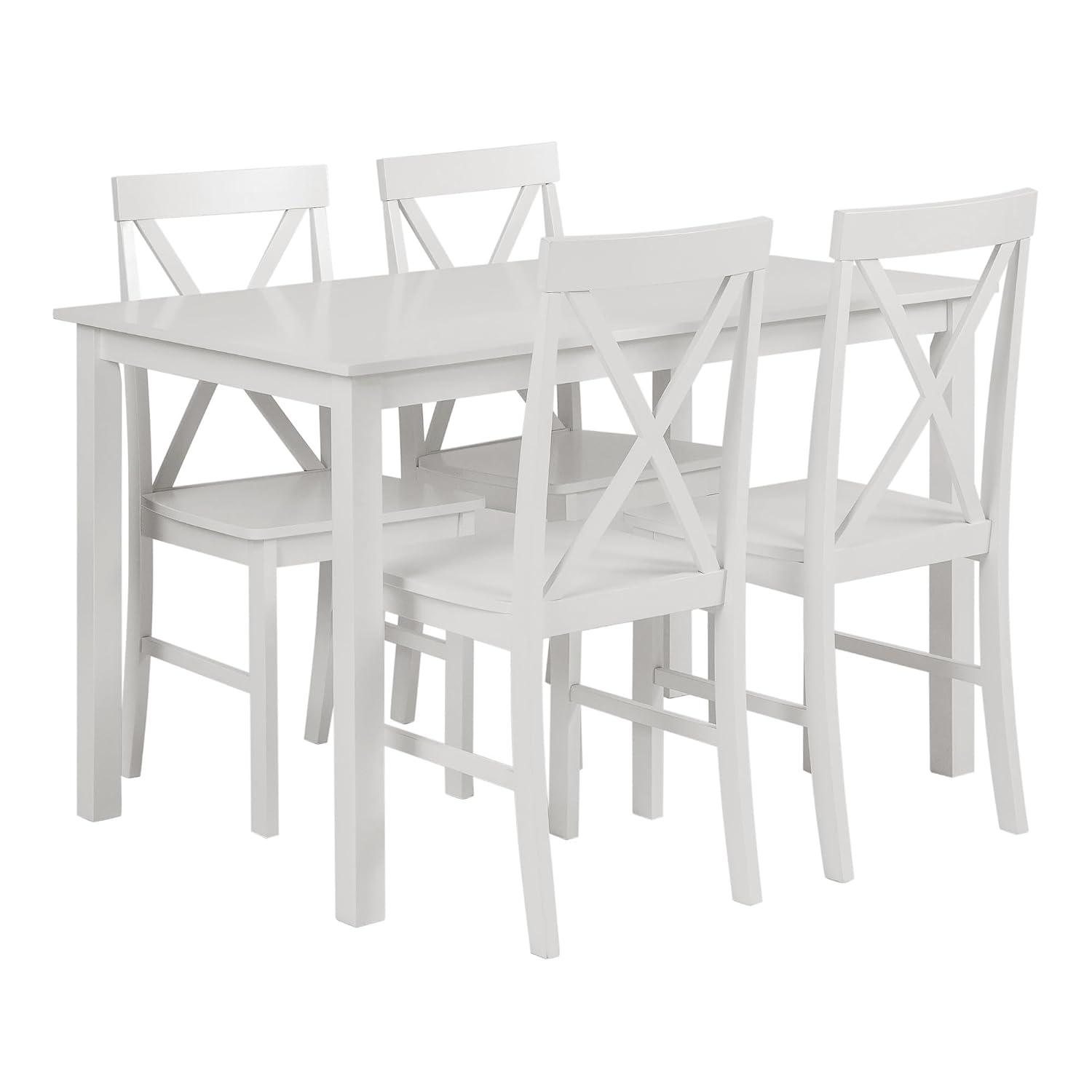 5 - Piece Dining Set with X-Back Chairs