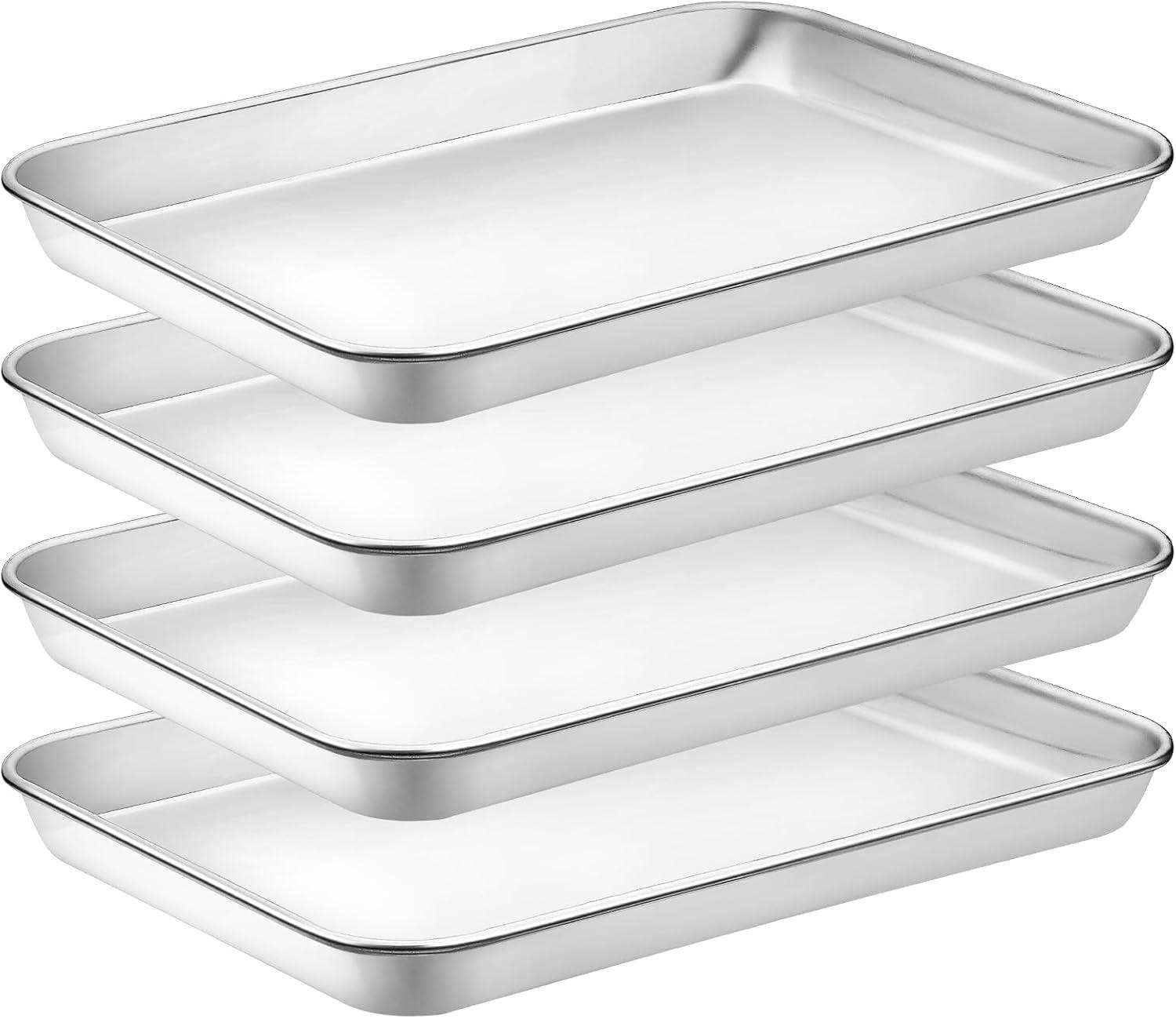 Stainless Steel Non-stick Small Cookie Sheet Set