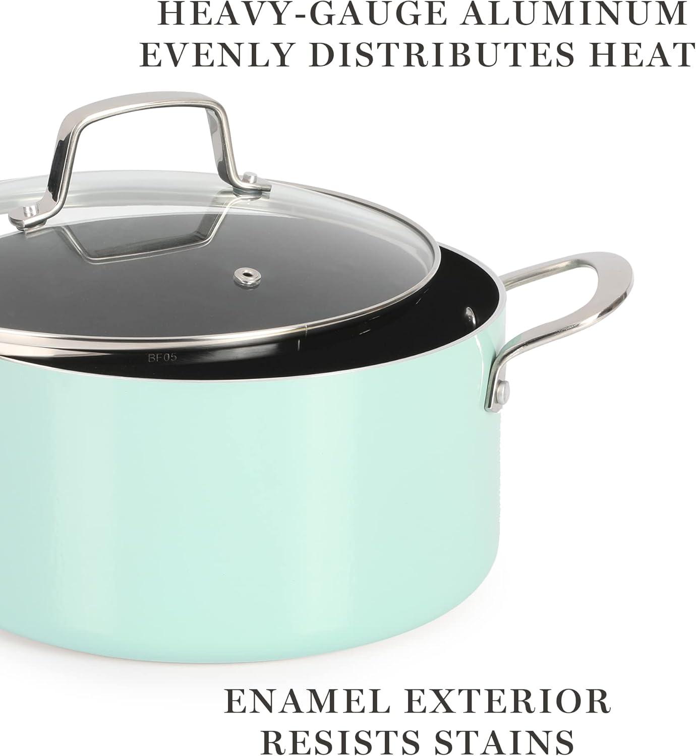 Martha Stewart Martha Stewart 10 - Piece  Aluminum Nonstick Cookware Set