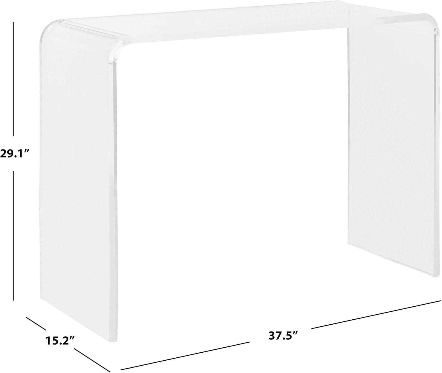 Atka Acrylic Console Table - FOX6016A - Clear - Safavieh Couture