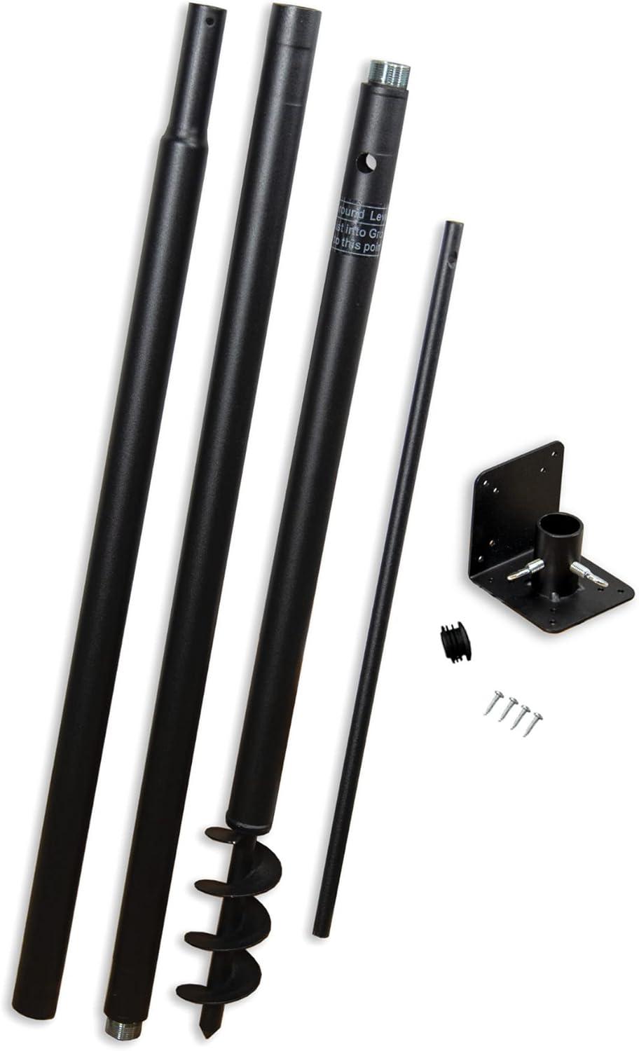 Universal Mounting Pole Kit - Great for Post-Mounted Bird Houses and Bird Feeders, Heavy Duty Pole with Threaded Connections