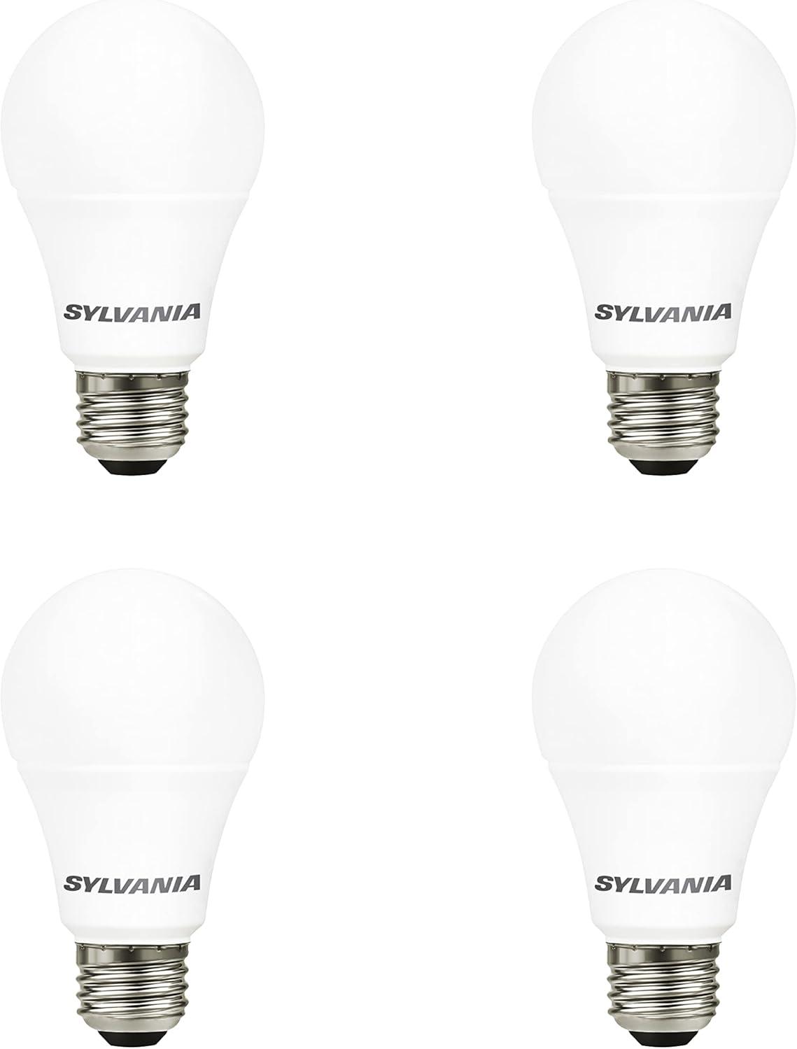 Sylvania 100W Equivalent Frosted Daylight LED Bulbs, 4-Pack