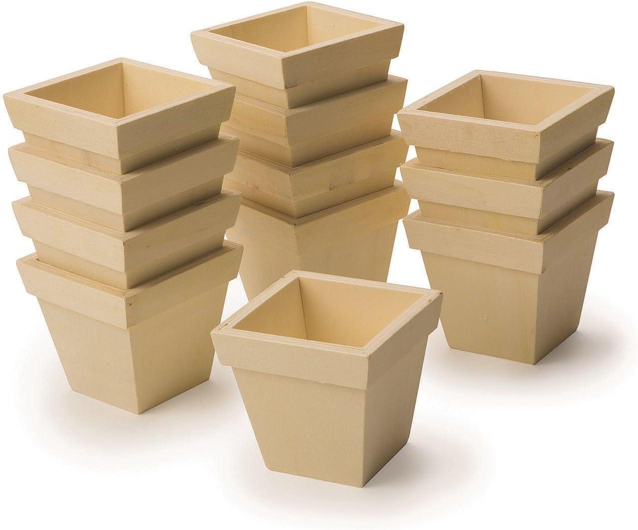 Preassembled Wood Planters (Pack of 12)