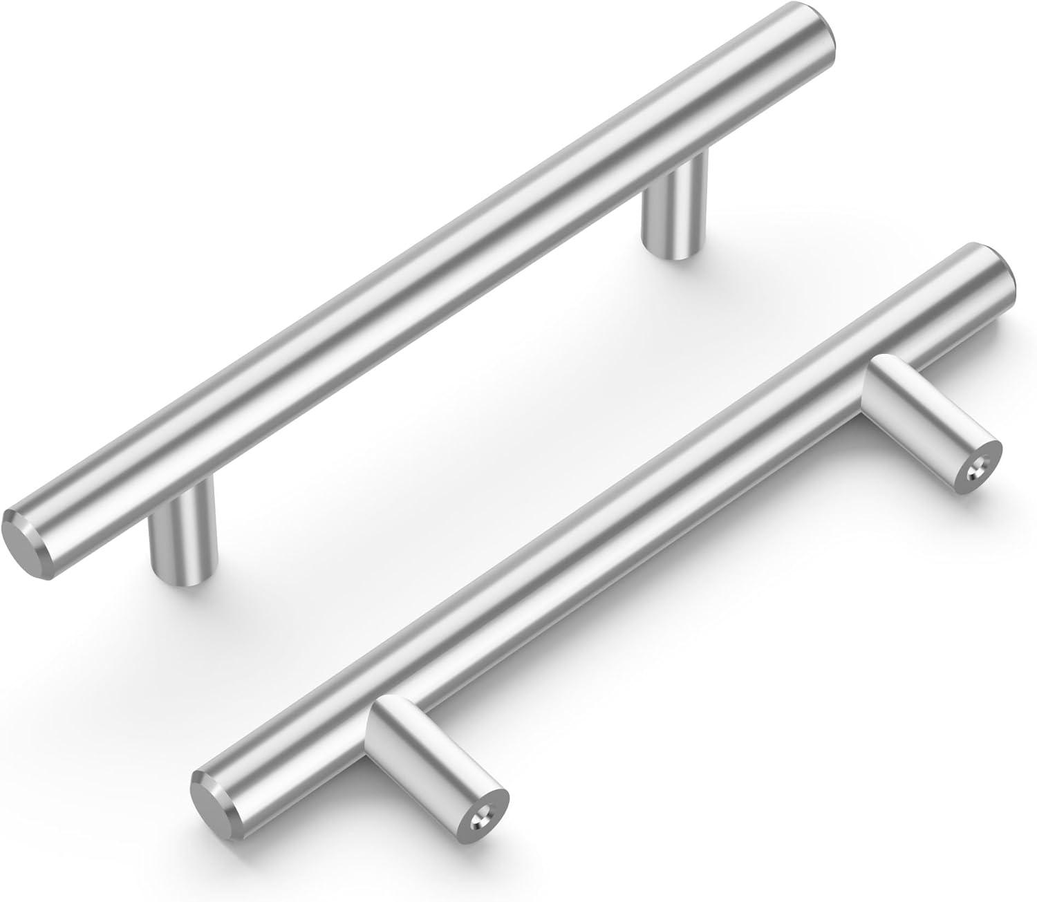 6-Inch Chrome Modern Bar Pull Handle with Mounting Hardware