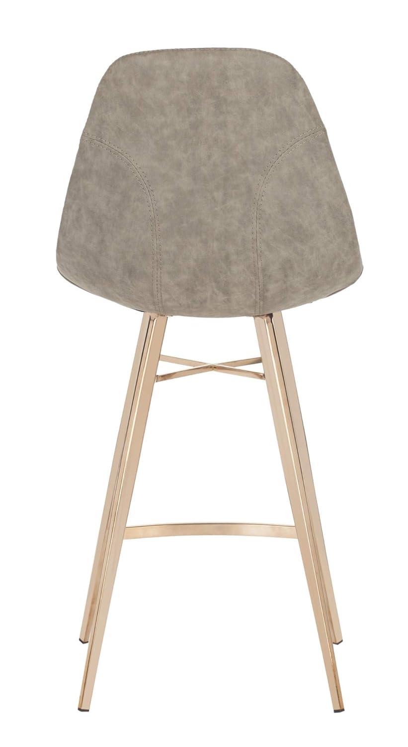 Mathison Counter Stool - FOX3012 - Brown/Copper - Safavieh Couture