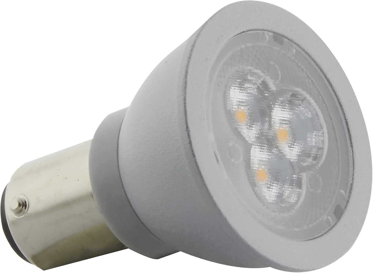 Clear Bayonet LED Bulb with Gray Finish for Commercial Use