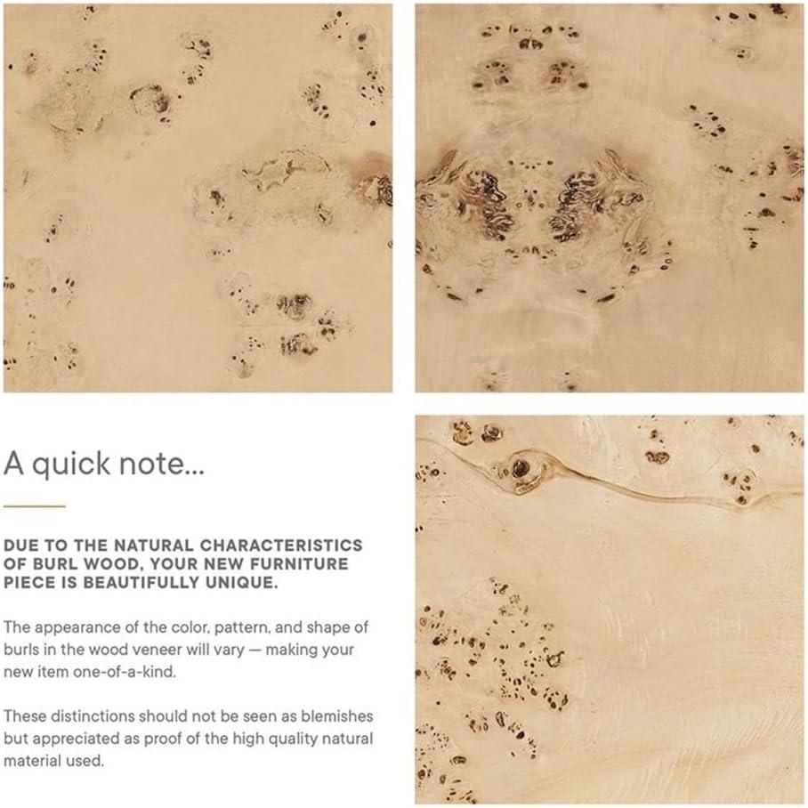 Modway Modway Cosmos 16" Round Burl Wood Side Table