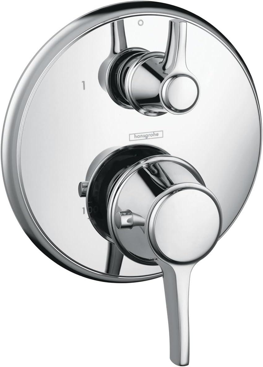 Ecostat C Thermostatic Volume Control and Diverter Faucet Trim with Lever Handle