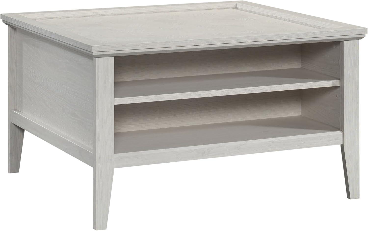 Sauder Larkin Ledge Storage Coffee Table with Drawer Glacier Oak