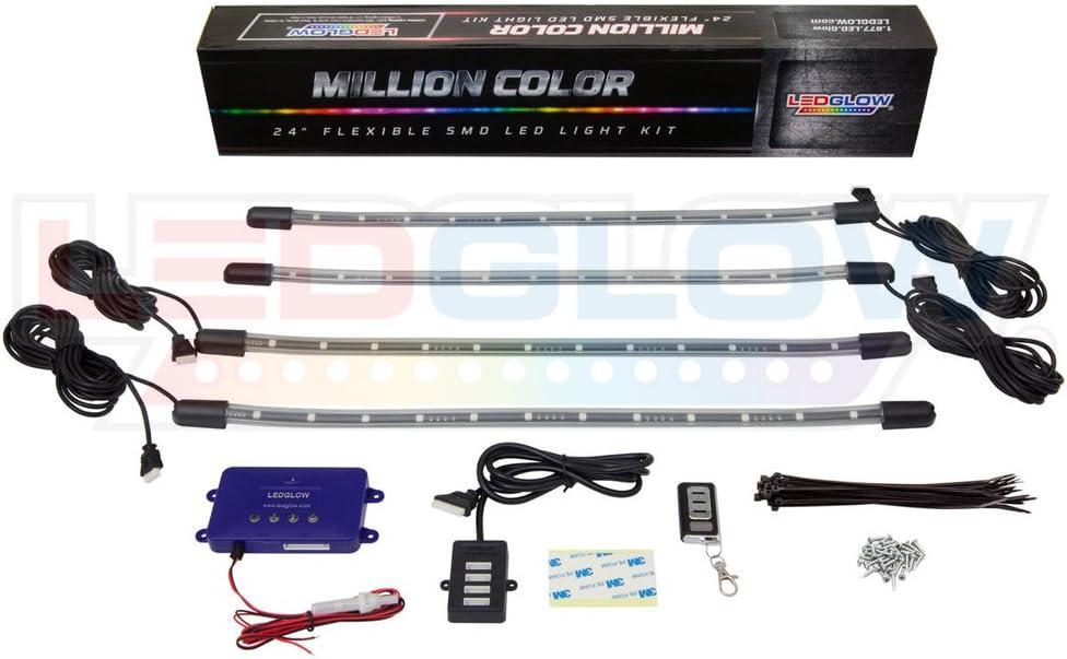 LEDGlow Million Color LED Golf Cart Underbody Underglow Light Kit
