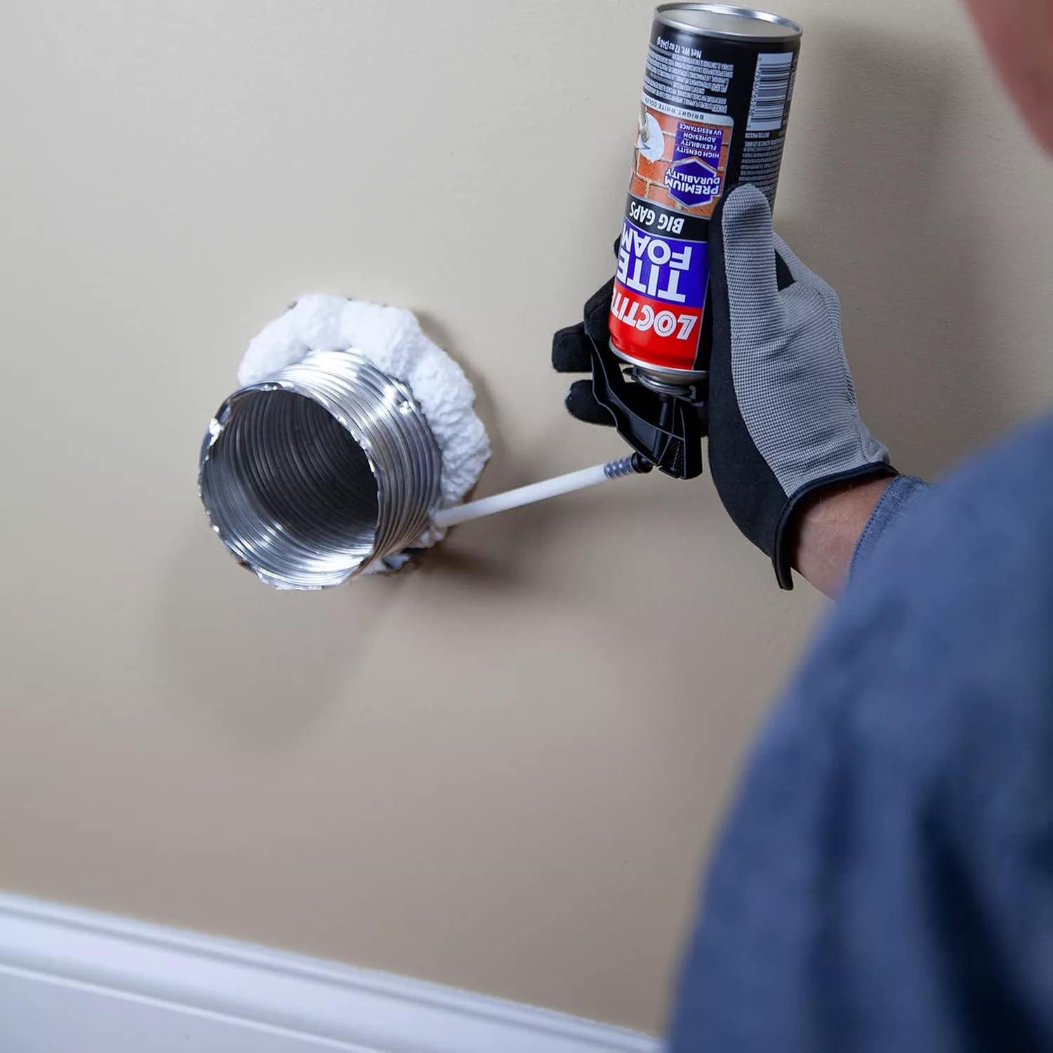 Loctite Tite Foam Insulating Foam Sealant Big Gaps, Pack of 1, White 12 oz Can