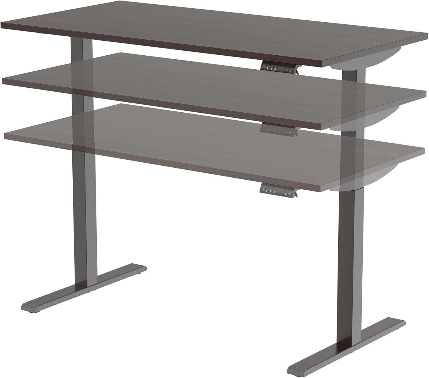 Realspace® Magellan Performance Electric 60"W Height-Adjustable Standing Desk, Espresso