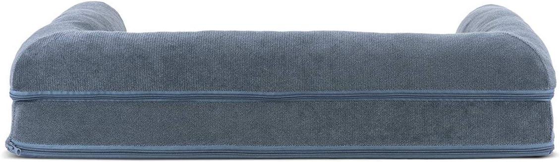 FurHaven Faux Fleece & Chenille Orthopedic Sofa Dog Bed