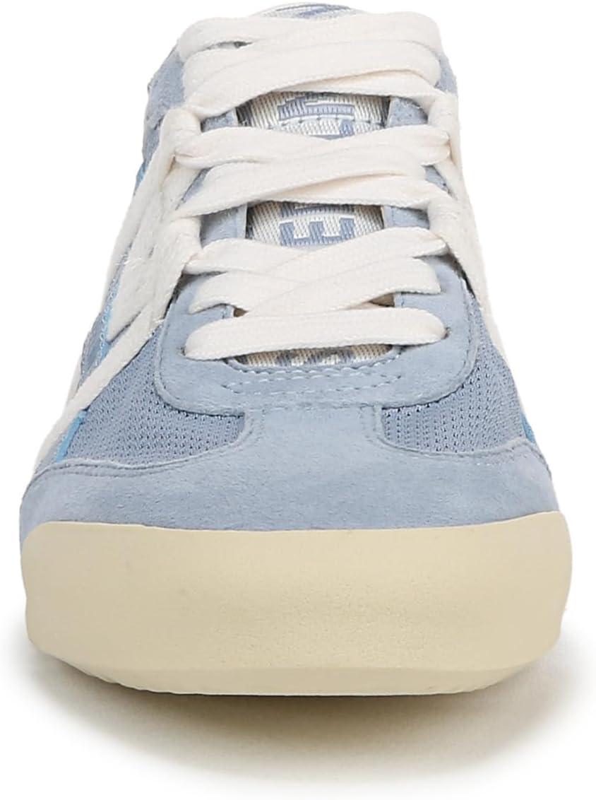 Blue Mesh and Suede Women's Low-Top Sneaker