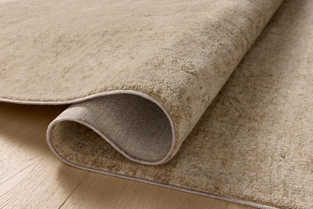 Junie II Rug Magnolia Home by Joanna Gaines x Loloi - Oatmeal and Smoke / 7'10" Round