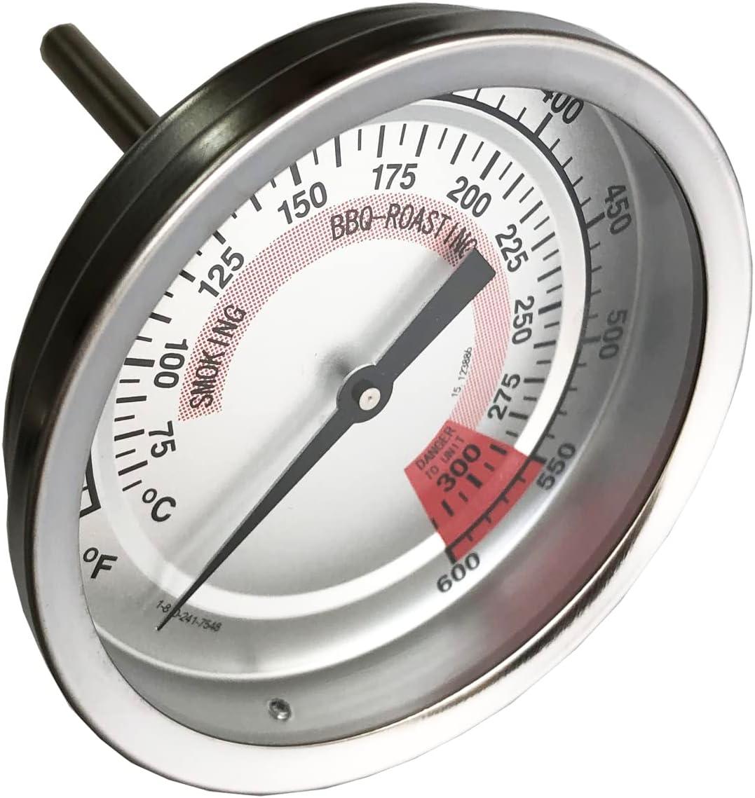 BBQ Grill Thermometer Heat Indicator Replacement Parts for Kitchenaid 720-0787D, 720-0819, 720-0745, 720-0733A, 720-0745B, 720-0826 - Compatible Barbeque Temperature Gauge Thermostat