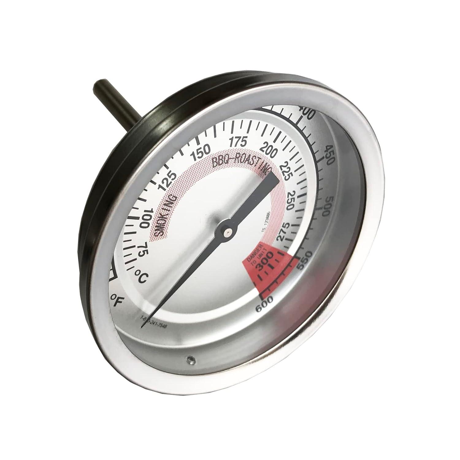 BBQ Grill Thermometer Heat Indicator Replacement Parts for Kitchenaid 720-0787D, 720-0819, 720-0745, 720-0733A, 720-0745B, 720-0826 - Compatible Barbeque Temperature Gauge Thermostat