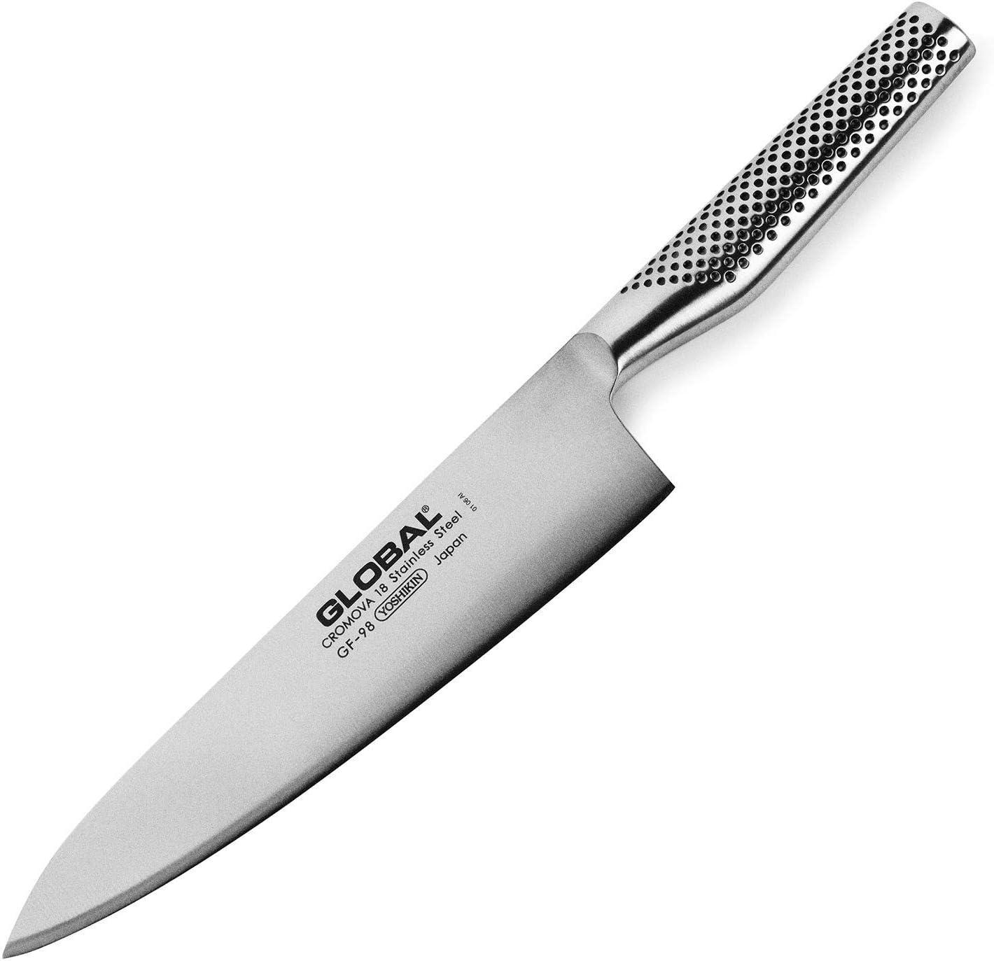 Global 8" Stainless Steel Chef's Knife with Ergonomic Handle