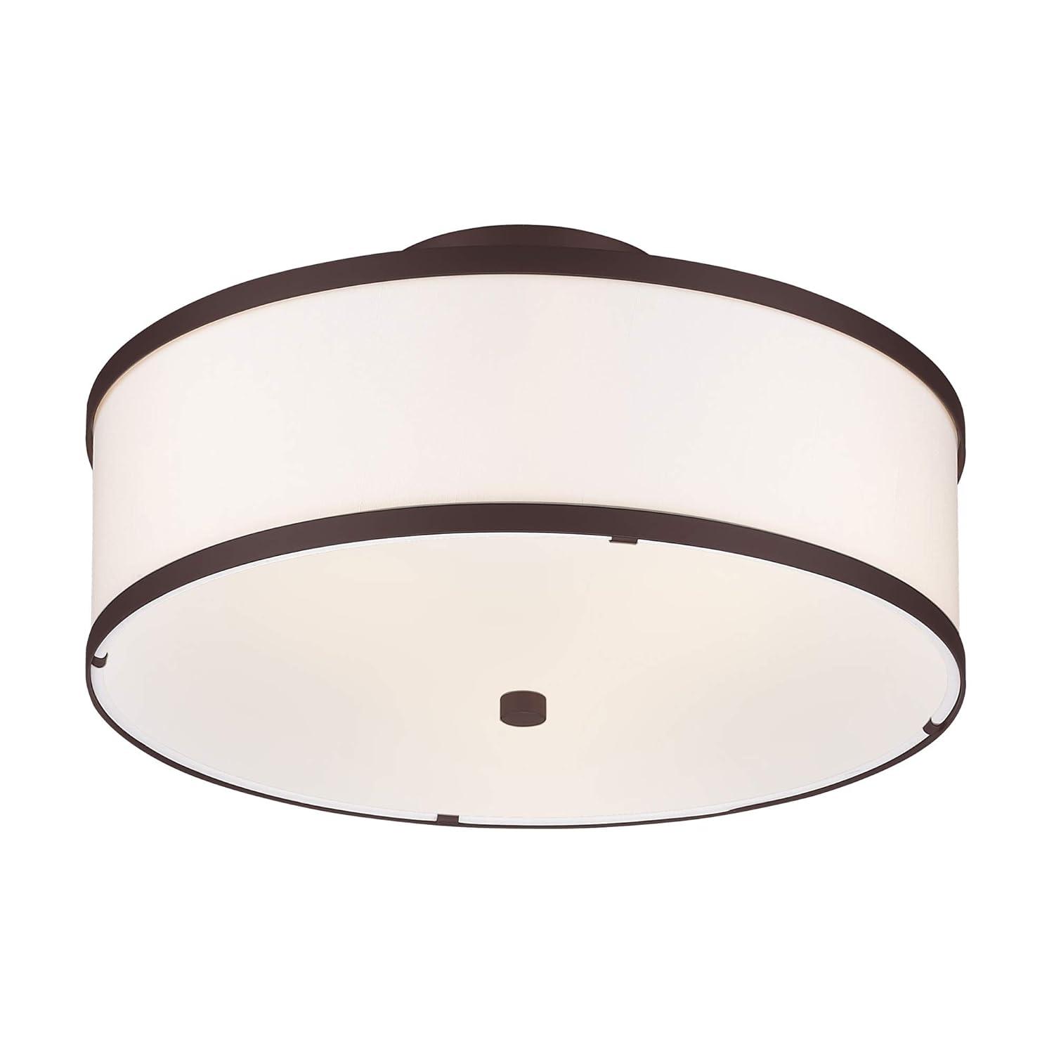 Livex Lighting Park Ridge 3 - Light Semi-Flush Mount in  Bronze