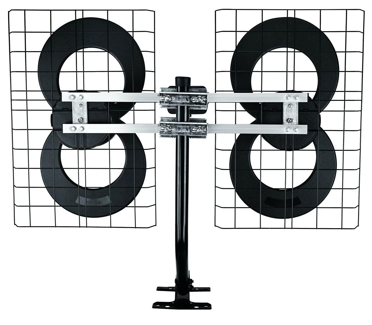 Antennas Direct® ClearStream 4 UHF Indoor Outdoor TV Antenna, Multi-Directional, 70+ Mile Range, 4K 8K UHD, NEXTGEN TV in Black