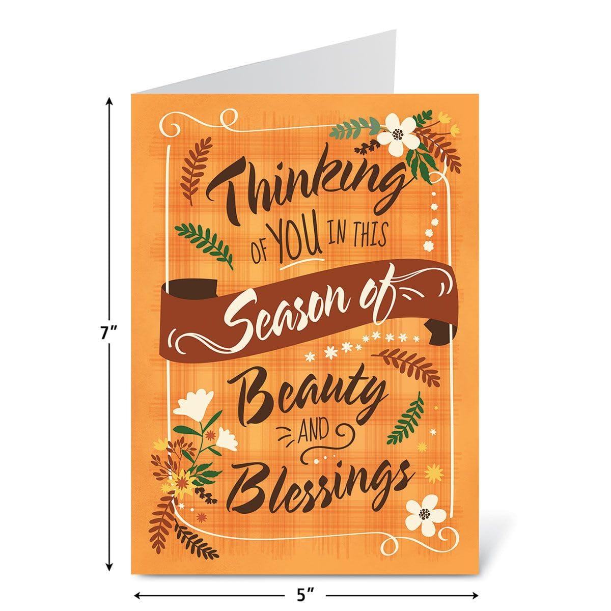 Current Family & Friends Thanksgiving Cards Value Pack - 12 Large 5 x 7-Inch