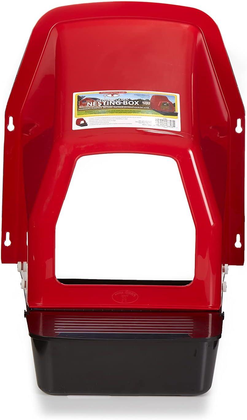 Red and Black Plastic Deluxe Nesting Box