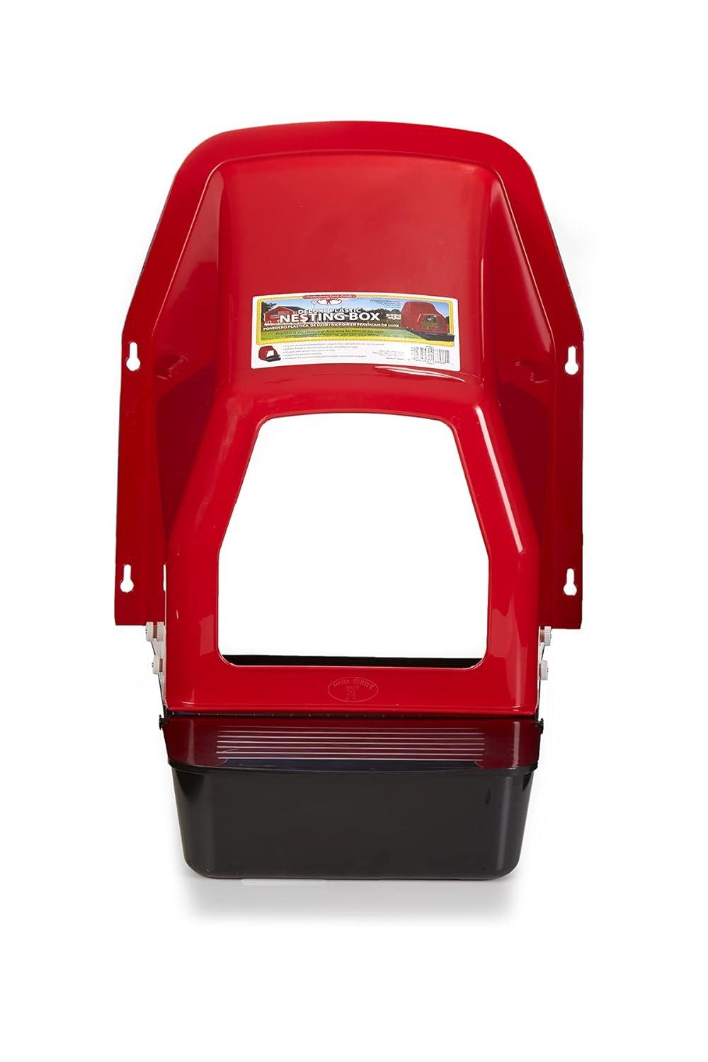 Red and Black Plastic Deluxe Nesting Box