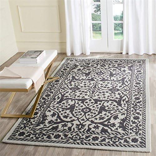 SAFAVIEH Area Rug 8x10 - Restoration Vintage Collection - Large - Silver & Grey, Handmade Wool, Ideal for Living Room, Bedroom, Office, Dining Space (RVT102H)