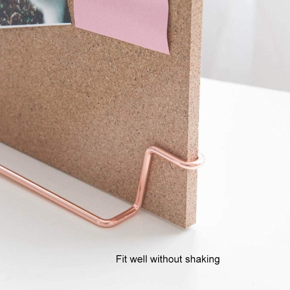 Rose Gold 12.6x9 Inch Cork Board with Metal Stand