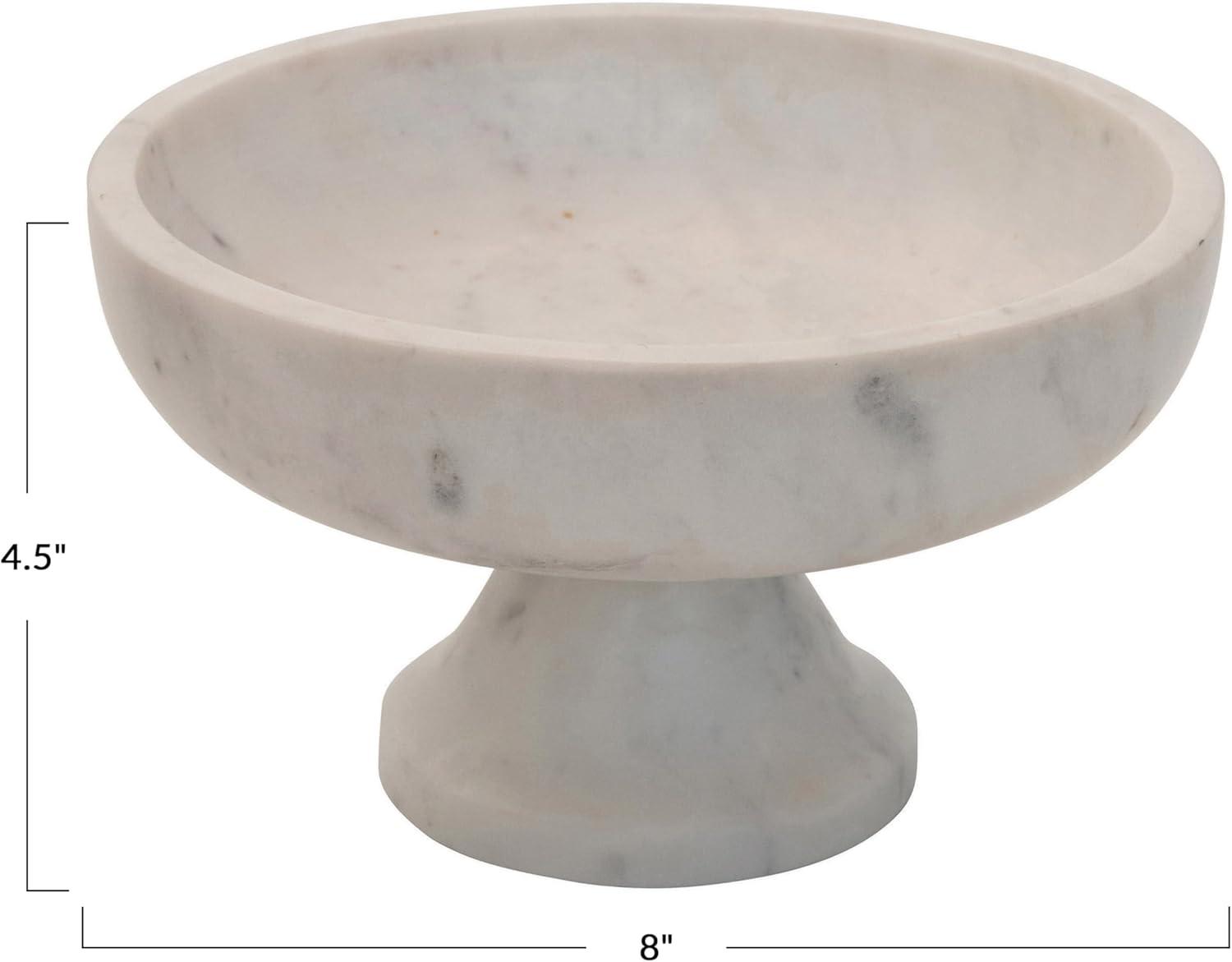 De Luca Footed Bowl - White