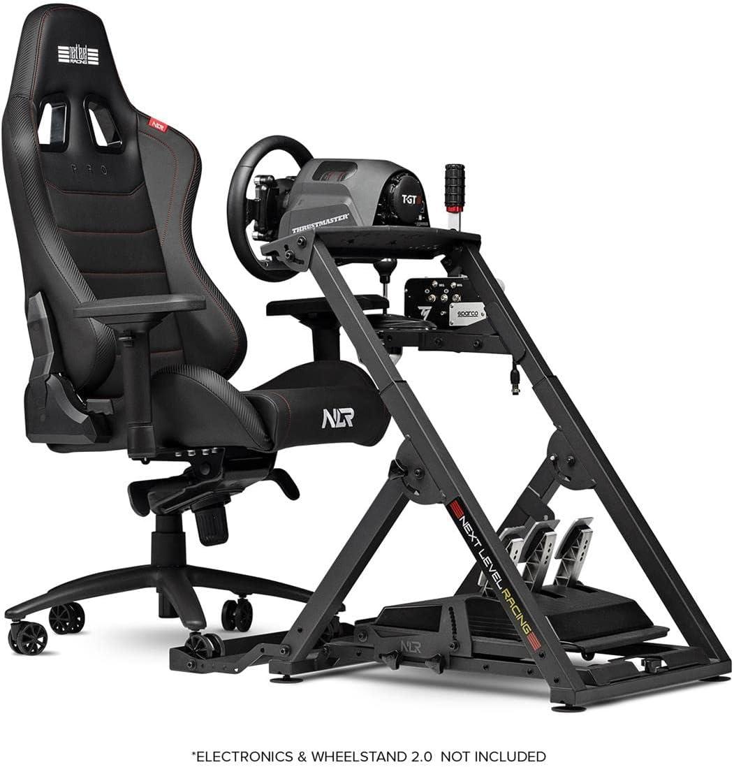 ErgoFlex Black Aluminum & Steel Adjustable Gaming Chair with Lumbar Support