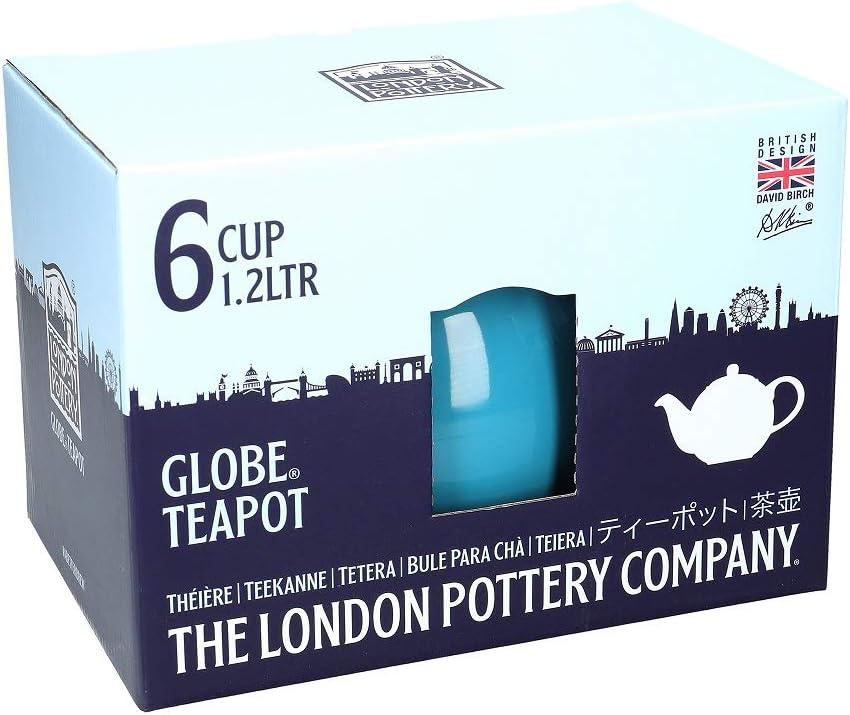 Rockingham Brown Ceramic Globe Teapot with Strainer, 4 Cup