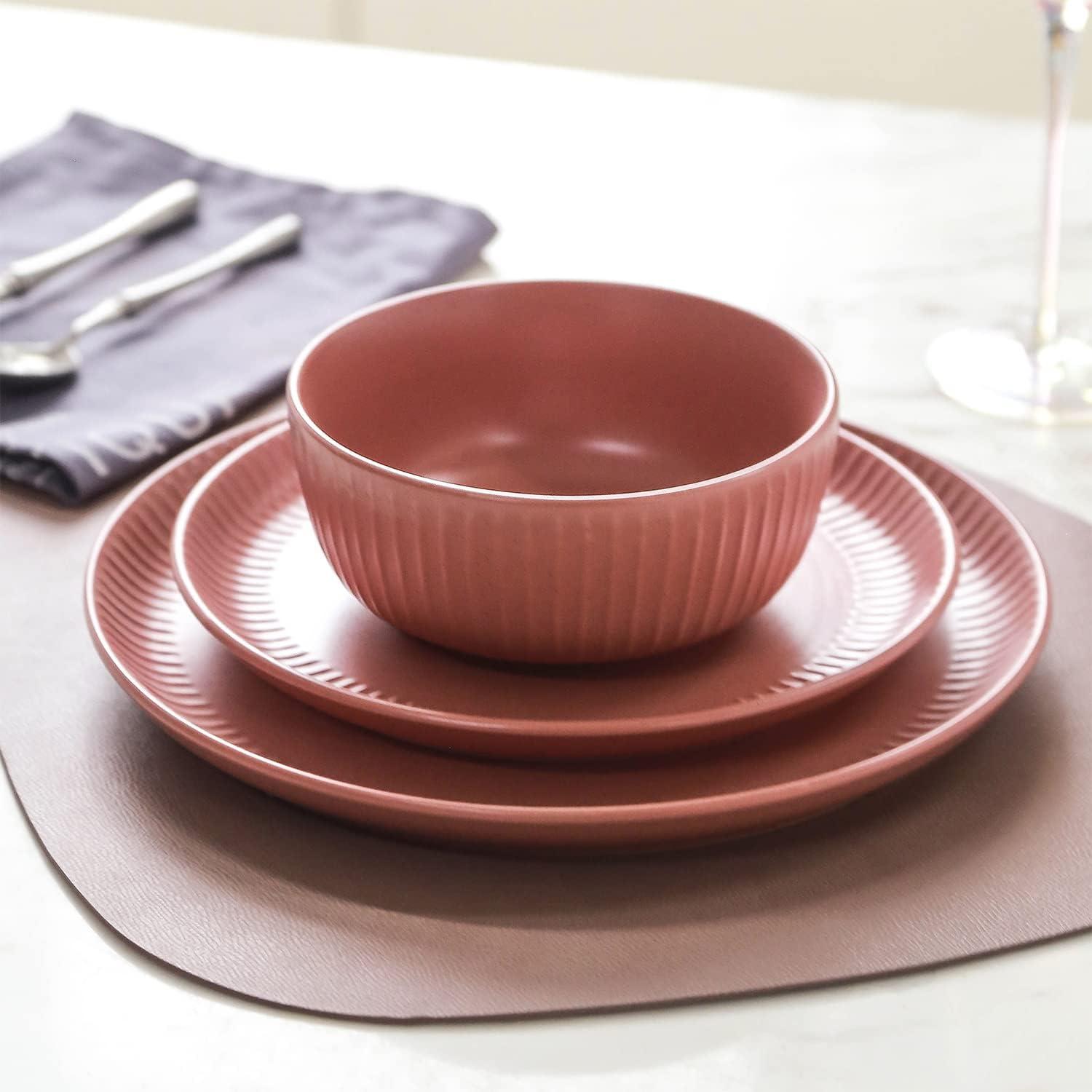 Stone Lain Logan 12-Piece Dinnerware Set Stoneware, Service for 4