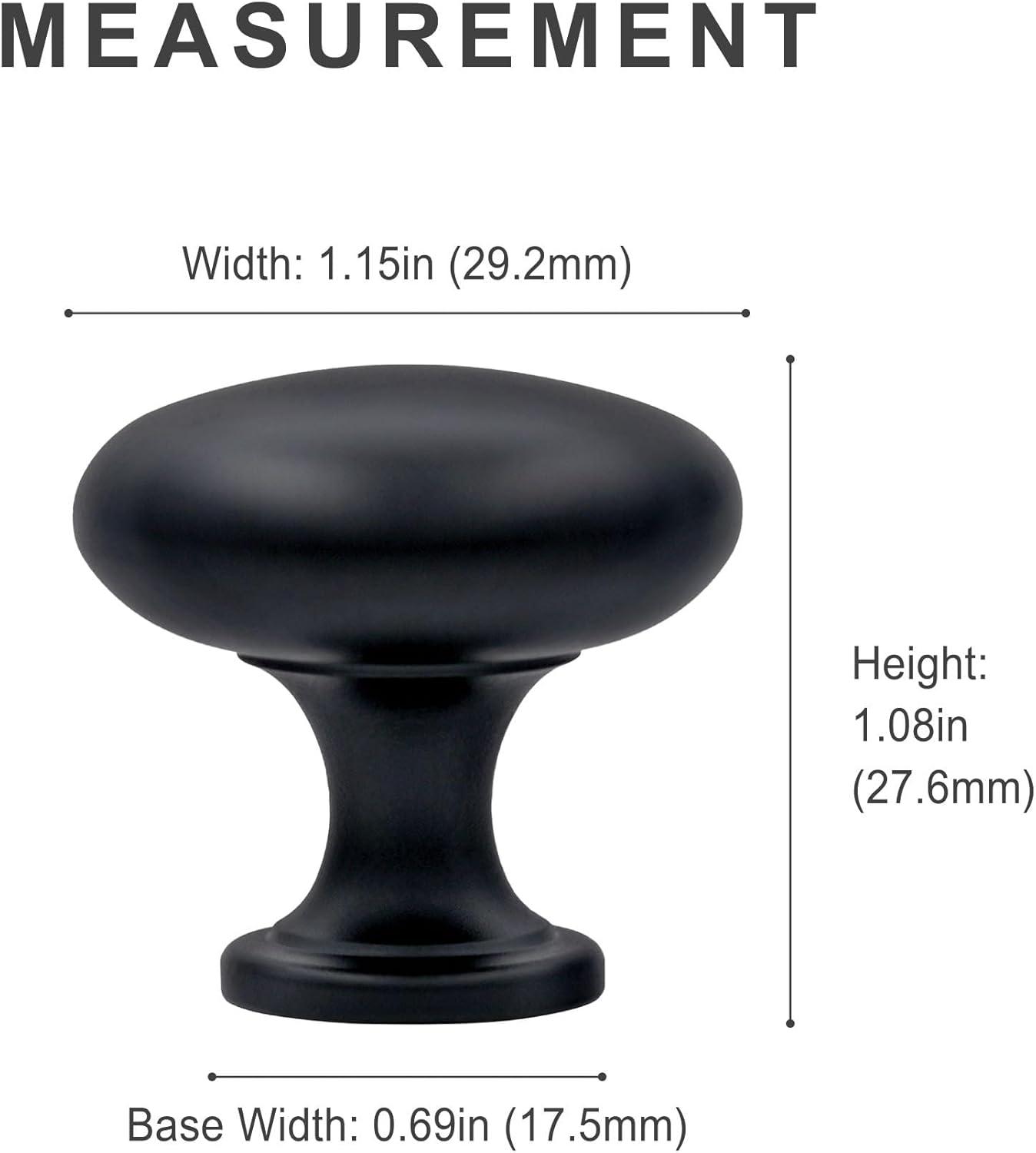 HESTIA HARDWARE Classic Collection  1 3/16" Diameter Round Knob Multipack (Set of 25)