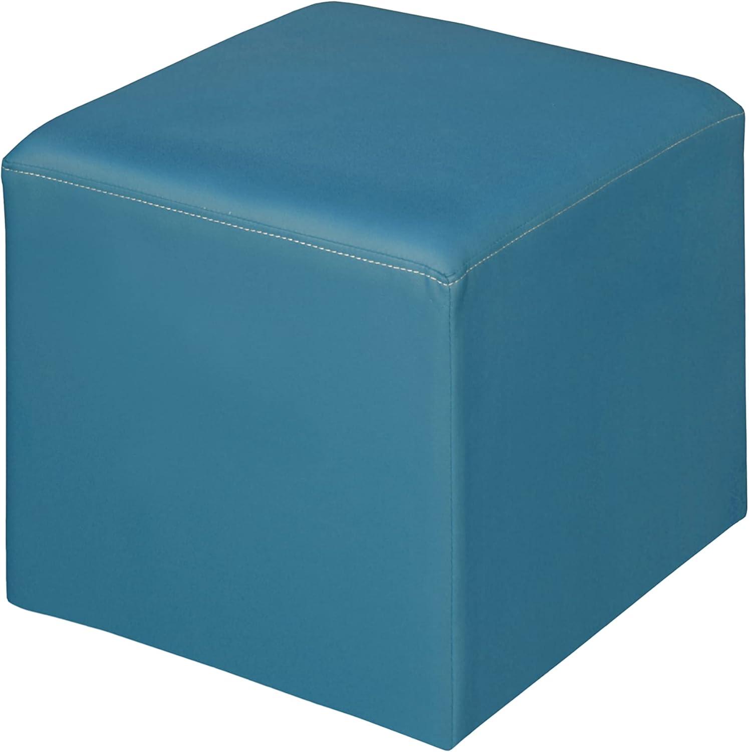 Jacob 15" Square Ottoman Peacock Teal