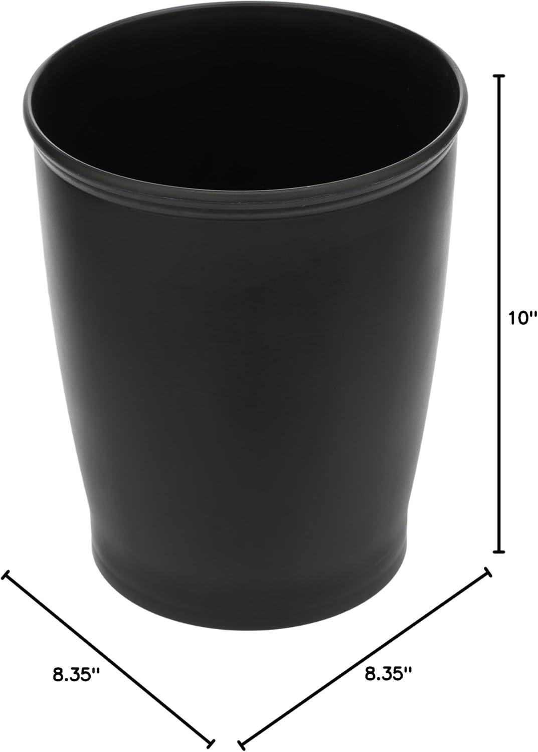 iDesign iDesign Kent Plastic Wastebasket Trash Can, 8.25" x 10"