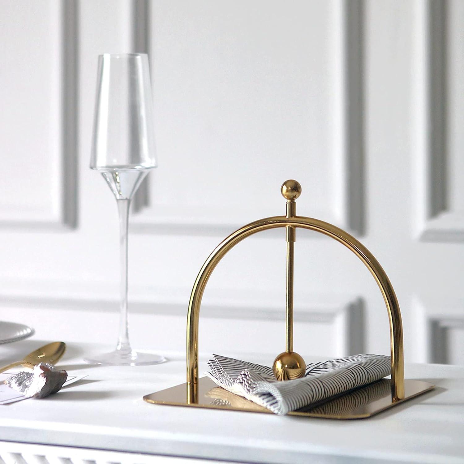 Orren Ellis Alloy Napkin Holder,Modern Fashion Style Luxury Napkin Holder For Tables, Dining, Picnic Table, Home Decor, Modern, Celebration Party Napkin Holder (Metal)