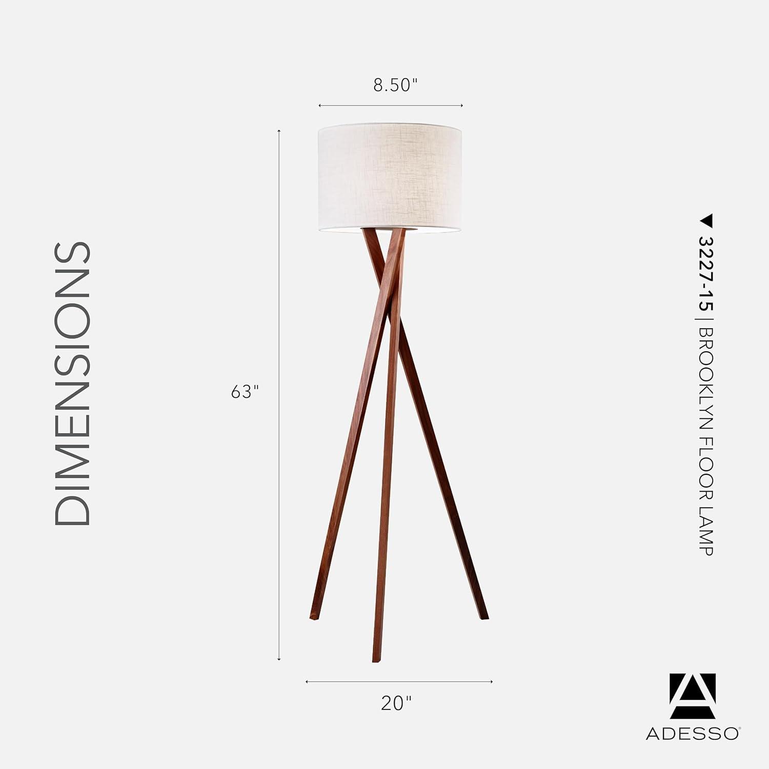 Harcourt 63'' Solid Wood Floor Lamp