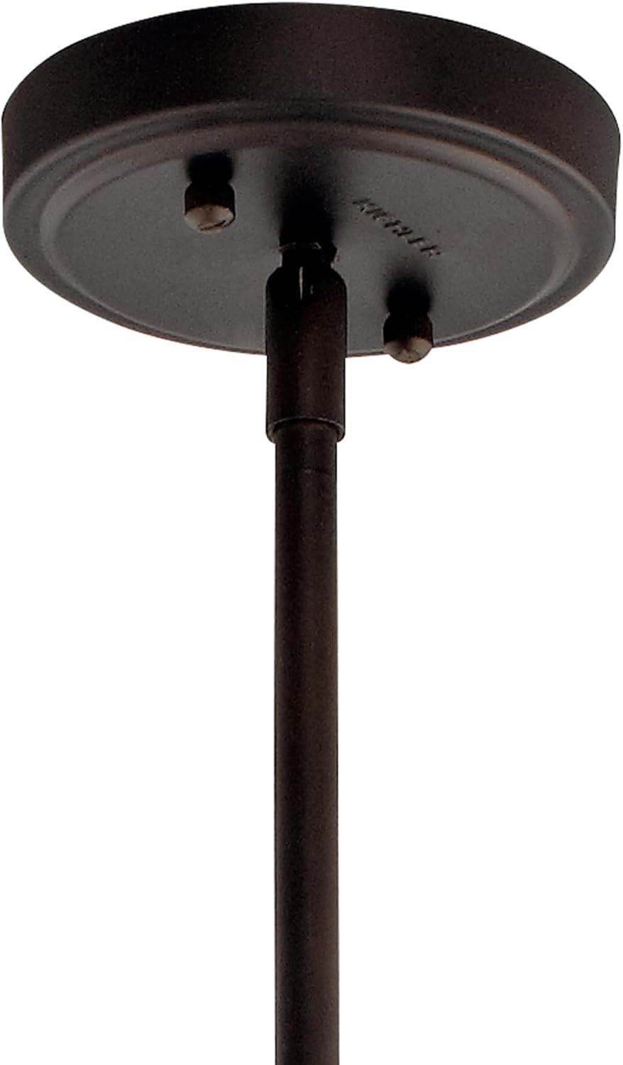 Kichler Everly 19.75" Transitional 1 Light Olde Bronze Pendant Light with Clear Glass