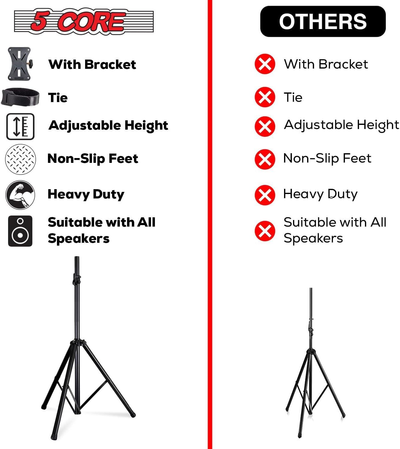 Adjustable Heavy Duty Speaker Stands Tripod