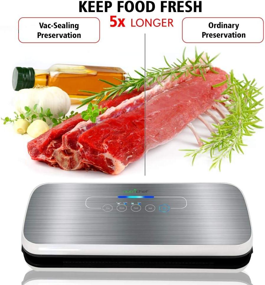 NutriChef Automatic Food Vacuum Sealer w/ Starter Kit