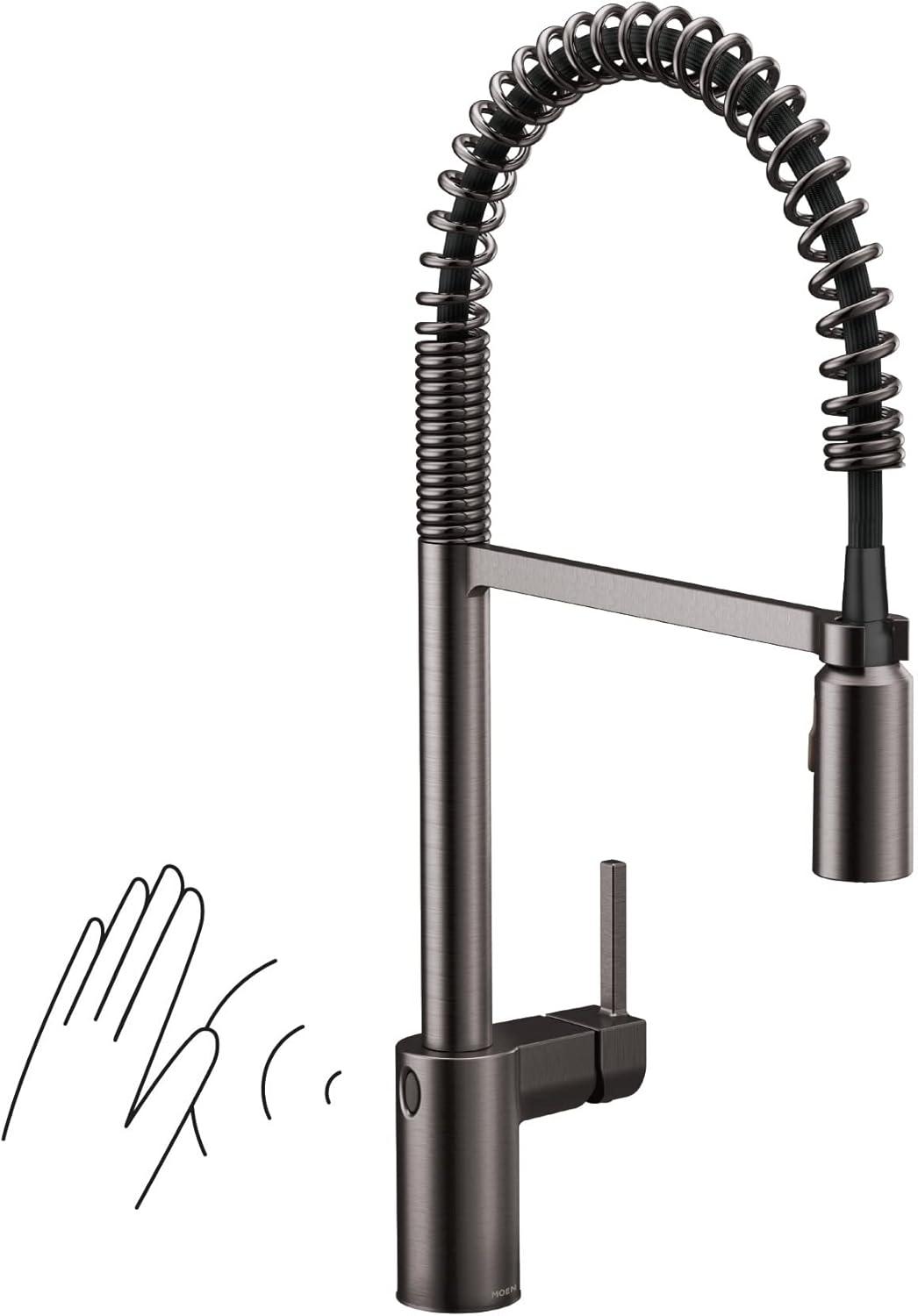 Moen Align MotionSense Wave Single Handle Spring Pulldown Kitchen Faucet with Power Clean Technology