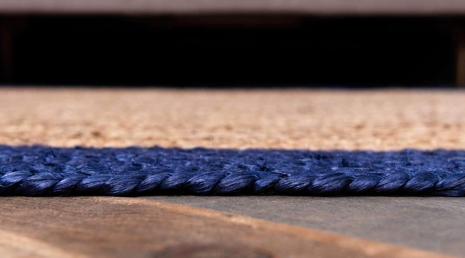 Unique Loom 4' 1 x 6' 1 Goa Braided Jute Rectangle Area Rug