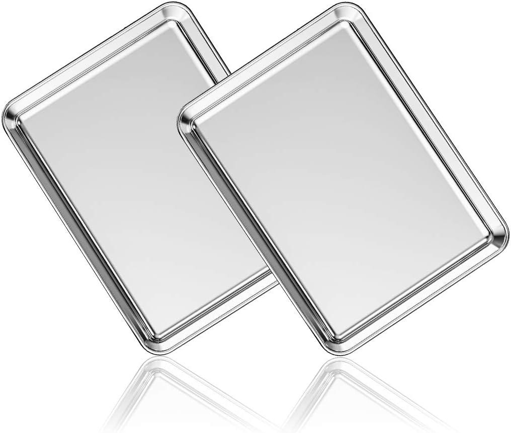 Stainless Steel and Aluminum Cookie Sheet Set of 2