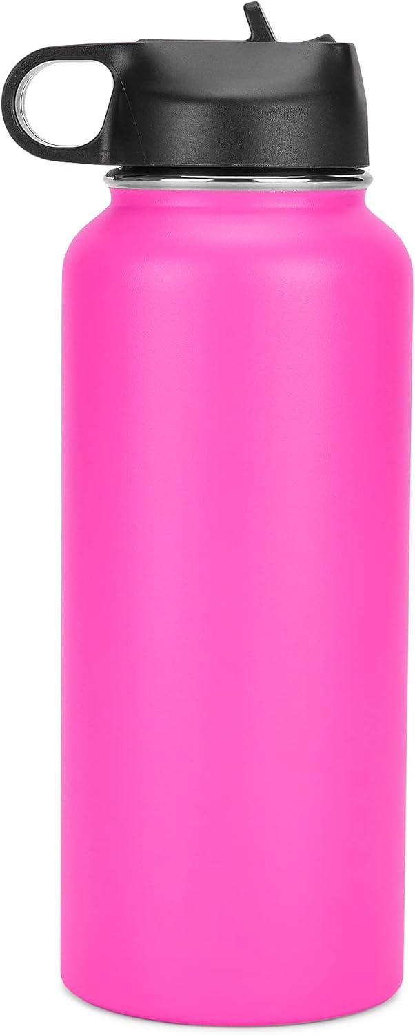 Makerflo 32 oz Pink Hydro Powder Coated Tumbler Ideal for DIY Crafts -Laser Engraving